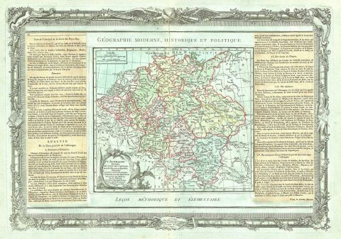 1786 Desnos and de la Tour Map of the German Empire