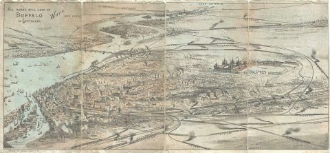 1901 Gies and Company View of Buffalo, New York