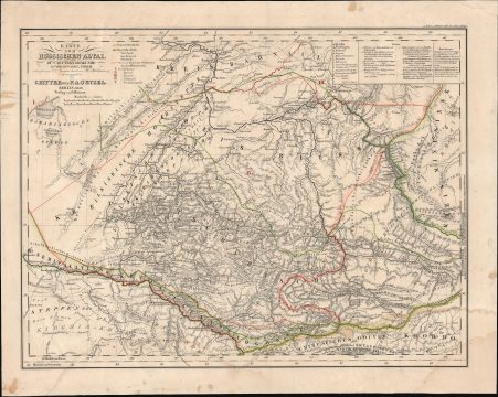 1840 Ritter Map of Altai Krai and the Altai Republic