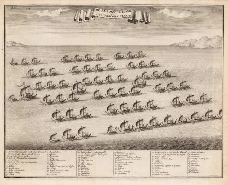 1724 Valentijn view of the Ambon Fleet, Enforcing the Dutch Spice Monopoly
