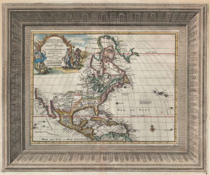 1728 Van der Aa Map of North America