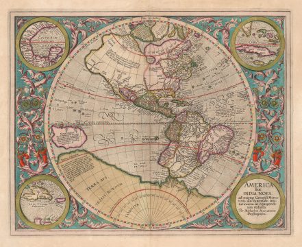 1613 Mercator Map of America