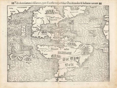 1552 Munster Map of America (first obtainable map of America)