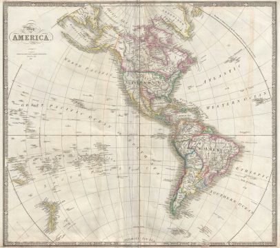1841 Wyld Map of the Western Hemisphere w/ Republic of Texas