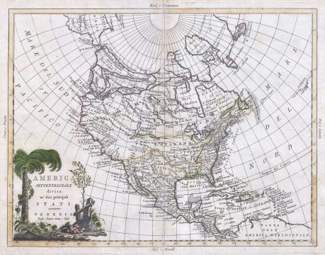 1785 Zatta Map of North America