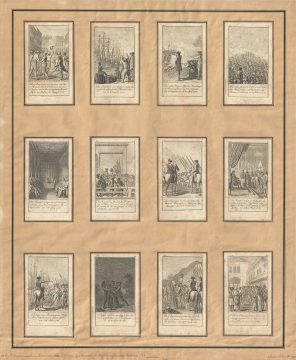 1784 Chodowiecki Cards Depicting the Revolutionary War (12 Cards)