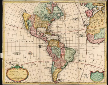 1739 De l'Isle / Covens and Mortier Map of the Western Hemisphere