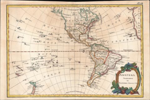 1793 Novyy Atlas / Janvier Map of the Americas