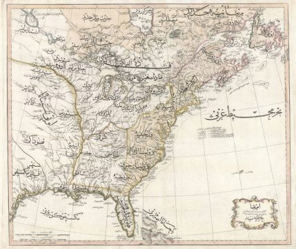 1803 Ottoman-Turkish Raif Efendi Map of America