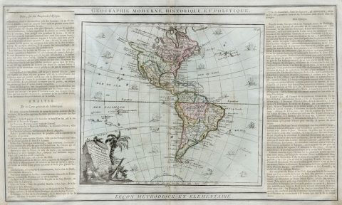 1786 Brion de la Tour Map of South and North America