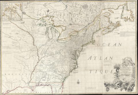 1777 Le Rouge / Mitchell Map of the Colonial Era United States