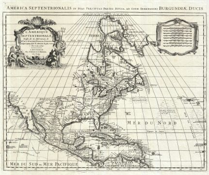 1708 De L'Isle Map of North America (Covens and Mortier ed.)