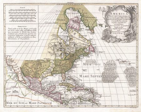 1772 Lotter Map of North America