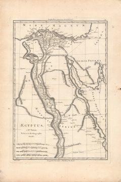 1787 Bonne Map of the Ancient Egypt