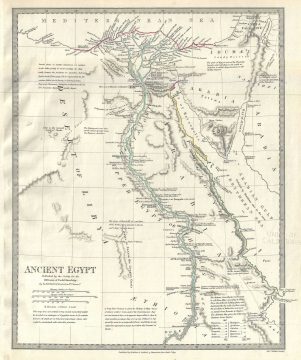 1831 S.D.U.K. Map of Ancient Egypt