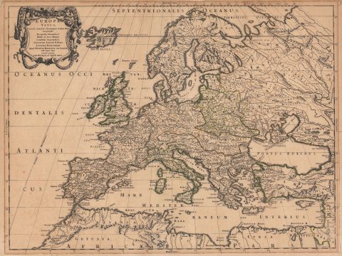 1668 Sanson Map of Ancient Europe