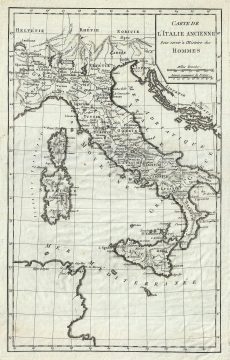 1770 Delisle de Sales Map of Ancient Italy
