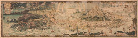 1918 Bernard Sleigh 'Ancient Mappe of Fairyland'