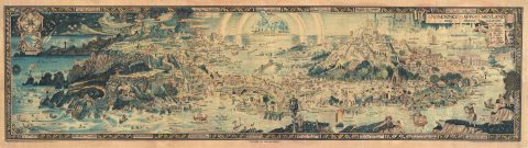 1918 Bernard Sleigh 'Anciente Mappe of Fairlyand'