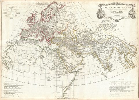 1794 Anville Map of the Ancient World