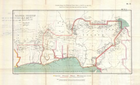 1898 War Office Map of West Africa