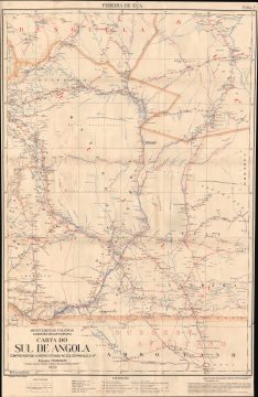 1932 Comissão de Cartografia Map of Huila Province, Southern Angola
