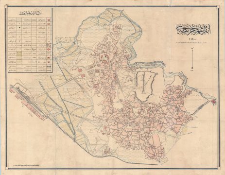 1924 First Modern Map of Ankara, Turkey (before it became capital)