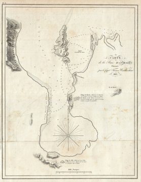 1810 Henry Salt Map of Annesley Bay (Gulf of Zula, Bay of Arafali), Eritrea