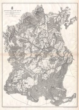 1867 Weyss Map of Appomattox Court House, Virginia