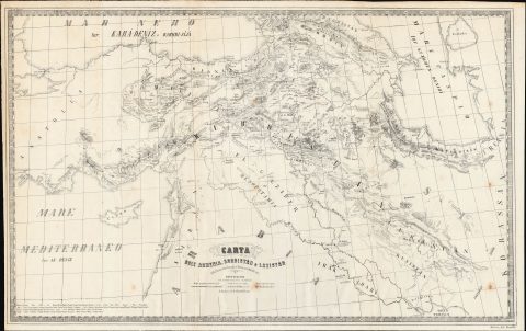 1875 Italian Map of Armenia and Kurdistan (Predates Armenian Genocide)