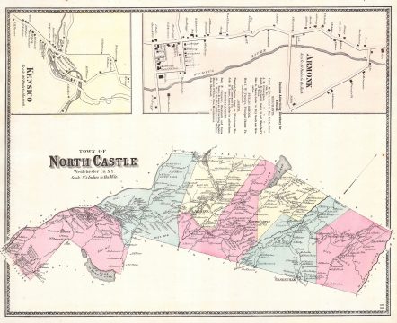 1867 Warner and Beers Map of North Castle and Armonk, Westchester, New York