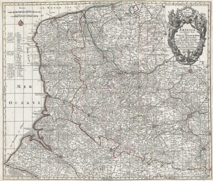 1760 Seutter Map of Artesia (Artois), France