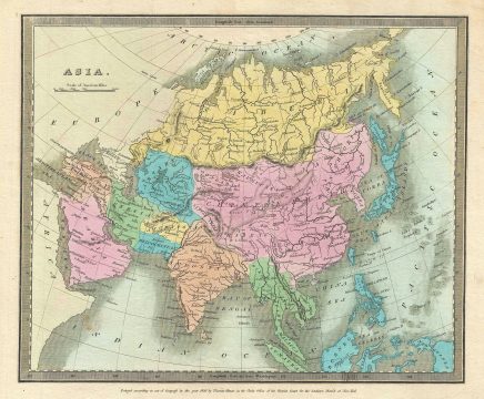 1835 Burr Map of Asia