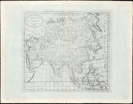 1796 Carey Map of Asia