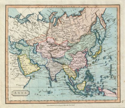 1816 Cary Map of Asia