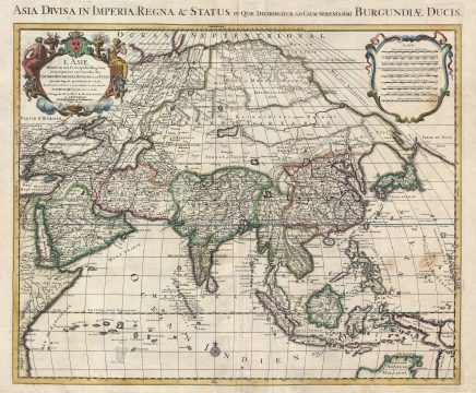 1730 Covens and Mortier (Delisle) Map of Asia