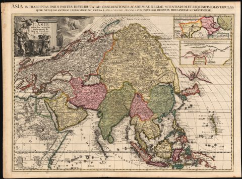 1700 François Halma Map of Asia