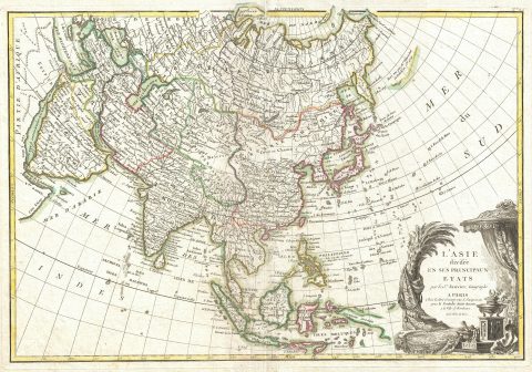 1770 Janvier Map of Asia