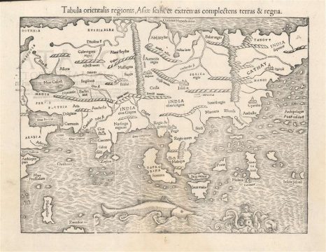1552 Munster Map of Asia