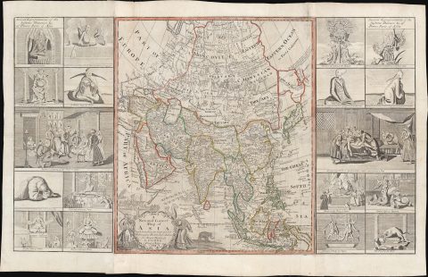 1754 Robert Sayer / George Foster Map of Asia. Rare, Separately Issued
