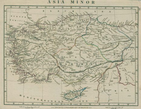 1828 Arrowsmith Map of Turkey and Asia Minor
