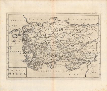 1703 Christoph Cellarius Map of Asia Minor