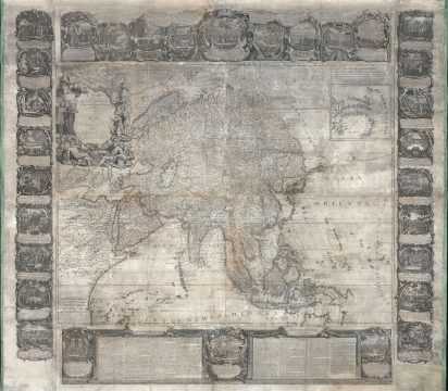 1749 Nolin Wall Map of Asia