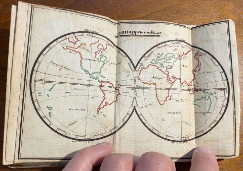 1793 Manuscript Pocket Atlas of the World