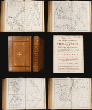 1728 Cutler / Halley / Senex Commercial Atlas of the World