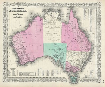 1864 Johnson Map of Australia