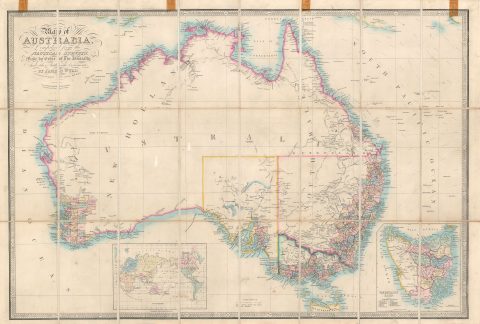 1858 Wyld Map of Australia