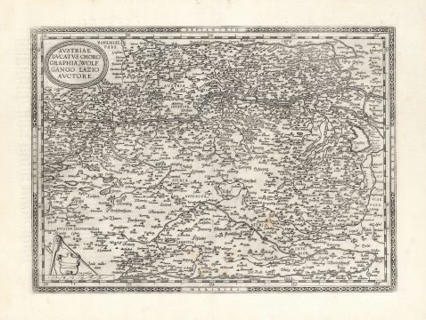 1581 Ortelius Map of the Duchy of Austria