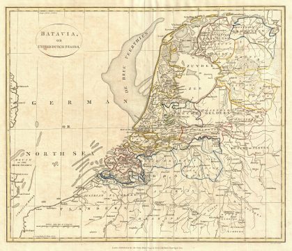 1799 Clement Cruttwell Map of Holland or the Netherlands