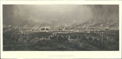 1905 John Bachelder / James Walker View of the Battle of Gettysburg, 3rd Day